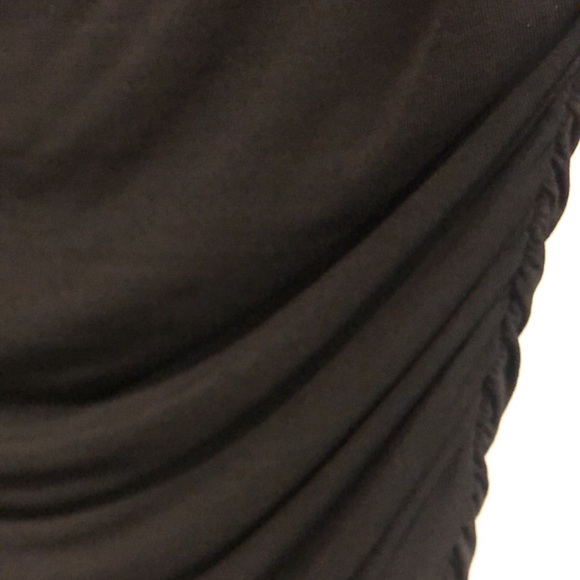 A.L.C. Etta Black Ruched Long Sleeve Dress - Picture 5 of 9